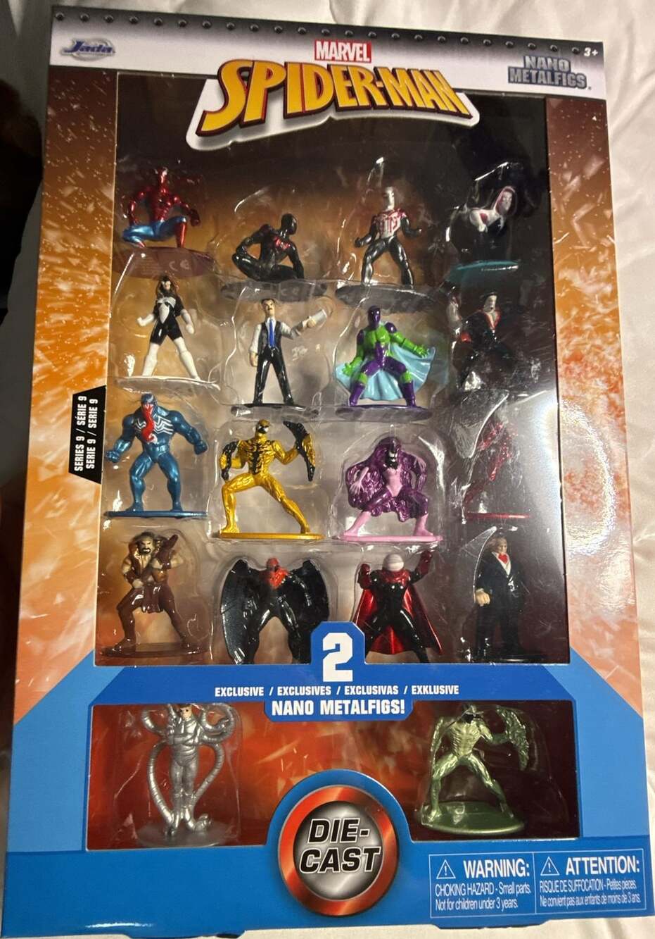 Jada Toys Marvel Spider-Man Nano Metalfigs Series 9 18-Pack Die-Cast Figures
